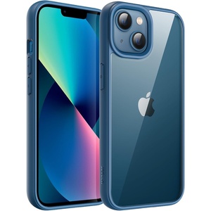 image:imageJETech Case for iPhone 13 Pink  Solid Color Matte TPU Frame Scratch Resistant Clear Back Phone CoverBlue