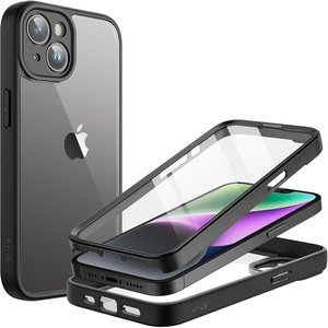 image:imageJETech Case for iPhone 14 360 Protection Black  Builtin Screen Protector AntiScratch 360 Degree Full Body RuggedBlack