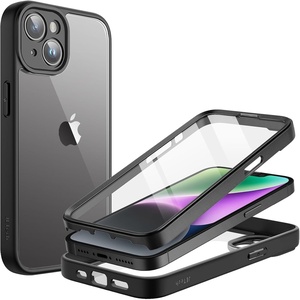 image:imageJETech Case for iPhone 14 Plus 360 Protection Black  Builtin Screen Protector AntiScratch 360 Degree Full Body RuggedBlack