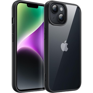 image:imageJETech Case for iPhone 14 Purple  Solid Color Matte TPU Frame Scratch Resistant Clear Back Phone CoverMidnight