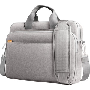 image:imageJETech Laptop Bag for 1516 Inch Devices Black  For MacBook AirPro 1516 Dell Inspiron 156 WaterResistant Exterior ShockAbsorbing Padding Storage PocketLight Grey