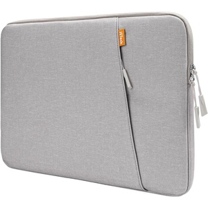image:imageJETech Laptop Sleeve for 14Inch Devices Dark Grey  For MacBook Neo A18 Pro 14 Mac AirPro MacBook Pro M5M1 20262021 WaterResistant ShockAbsorbing Storage PocketLight Grey