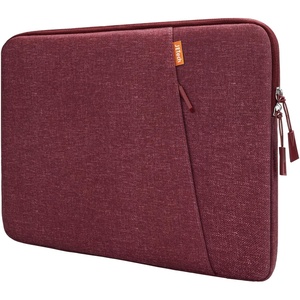image:imageJETech Laptop Sleeve for 14Inch Devices Dark Grey  For MacBook Neo A18 Pro 14 Mac AirPro MacBook Pro M5M1 20262021 WaterResistant ShockAbsorbing Storage PocketRed