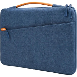image:imageJETech Laptop Sleeve for 14Inch Devices Dark Grey  For MacBook Neo A18 Pro 14 MacBook Pro M5M1 20262020 WaterResistant Portable Handle ShockAbsorbing PaddingNavy