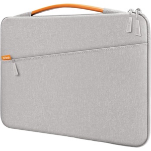 image:imageJETech Laptop Sleeve for 14Inch Devices Dark Grey  For MacBook Neo A18 Pro 14 MacBook Pro M5M1 20262020 WaterResistant Portable Handle ShockAbsorbing PaddingLight Grey