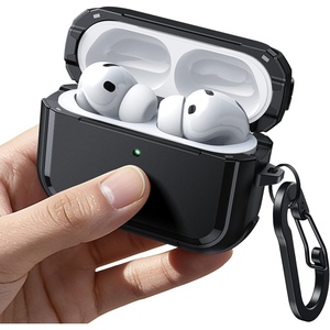 image:imageJETech Magnetic Case for AirPods Pro 3 with Keychain Black  Cover Powerful Drop Protection Compatible with MagSafe Magnetic Lid Front LED VisibleBlack