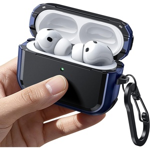 image:imageJETech Magnetic Case for AirPods Pro 3 with Keychain Black  Cover Powerful Drop Protection Compatible with MagSafe Magnetic Lid Front LED VisibleBlue