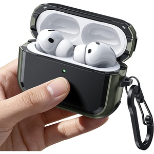 image:imageJETech Magnetic Case for AirPods Pro 3 with Keychain Black  Cover Powerful Drop Protection Compatible with MagSafe Magnetic Lid Front LED VisibleGreen