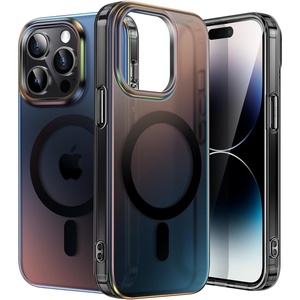 image:imageJETech Magnetic Case for iPhone 14 Pro Iridescent  Compatible with MagSafe Colorful Translucent Cover Cute Unique and Aesthetic DesignIridescent Black