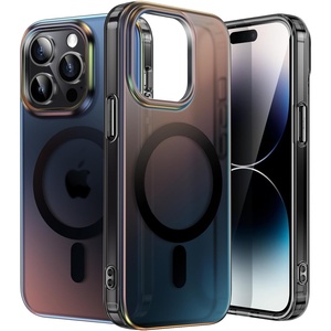 image:imageJETech Magnetic Case for iPhone 14 Pro Max Iridescent  Compatible with MagSafe Colorful Translucent Cover Cute Unique and Aesthetic DesignIridescent Black