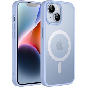 image:imageJETech Magnetic Matte Case for iPhone 14 Plus Black  Compatible with MagSafe Translucent Matte Back Slim Shockproof ProtectionSky Blue