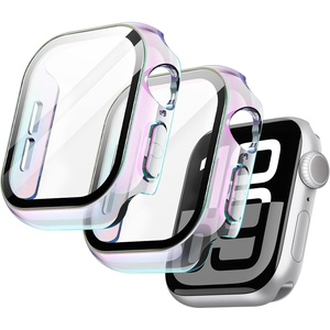 image:imageJETech Plated Case for Apple Watch Series 1110 46mm Gold  Builtin Tempered Glass Screen Protector Metallic Finish High Touch Sensitivity Full ProtectionColorful