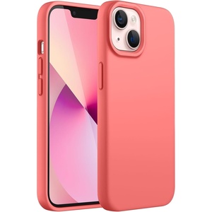 image:imageJETech Silicone Case for iPhone 13 Black  Silky Soft Touch Shockproof Protection Scratch Resistant Microfiber LiningPink Pomelo