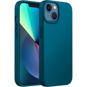 image:imageJETech Silicone Case for iPhone 13 Black  Silky Soft Touch Shockproof Protection Scratch Resistant Microfiber LiningTeal