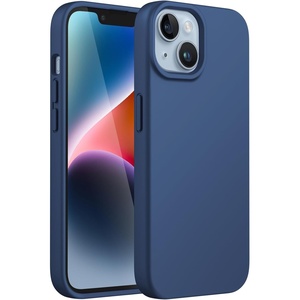 image:imageJETech Silicone Case for iPhone 14 Plus Black  Silky Soft Touch Shockproof Protection Scratch Resistant Microfiber LiningCobalt Blue