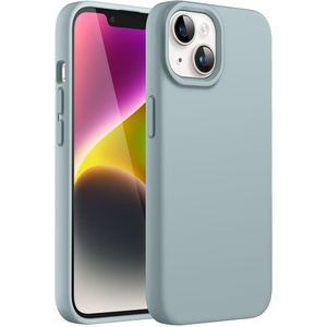 image:imageJETech Silicone Case for iPhone 14 Plus Black  Silky Soft Touch Shockproof Protection Scratch Resistant Microfiber LiningSucculent