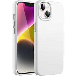 image:imageJETech Silicone Case for iPhone 14 Plus Black  Silky Soft Touch Shockproof Protection Scratch Resistant Microfiber LiningWhite