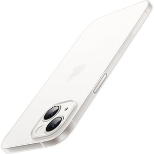 image:imageJETech Ultra Slim Case for iPhone 14 Black  Camera Lens Protection Lightweight Matte Finish Minimalist Hard PP Material Cover Supports Wireless ChargingFrosted Clear