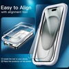 image:imageJETech 3 in 1 Matte Case for iPhone 15 Black  2 Tempered Glass Screen Protectors Translucent Frosted Phone CoverBlack