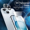 image:imageJETech 5 in 1 Case for iPhone 15 AntiYellowing Clear  2 Tempered Glass Screen Protectors 2 Camera Lens Protectors Shockproof Bumper Phone CoverClear