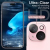 image:imageJETech 5 in 1 Case for iPhone 15 AntiYellowing Clear  2 Tempered Glass Screen Protectors 2 Camera Lens Protectors Shockproof Bumper Phone CoverPink