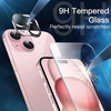 image:imageJETech 5 in 1 Case for iPhone 15 AntiYellowing Clear  2 Tempered Glass Screen Protectors 2 Camera Lens Protectors Shockproof Bumper Phone CoverPink