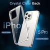 image:imageJETech 5 in 1 Case for iPhone 15 Pro AntiYellowing Clear  2 Tempered Glass Screen Protectors 2 Camera Lens Protectors Shockproof Bumper Phone CoverClear