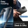 image:imageJETech 5 in 1 Case for iPhone 16 AntiYellowing Clear  2 Tempered Glass Screen Protectors 2 Camera Lens Protectors Shockproof Bumper Phone CoverBlack