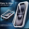 image:imageJETech 5 in 1 Case for iPhone 16 AntiYellowing Clear  2 Tempered Glass Screen Protectors 2 Camera Lens Protectors Shockproof Bumper Phone CoverBlack