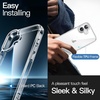 image:imageJETech 5 in 1 Case for iPhone 16 AntiYellowing Clear  2 Tempered Glass Screen Protectors 2 Camera Lens Protectors Shockproof Bumper Phone CoverClear