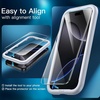 image:imageJETech 5 in 1 Case for iPhone 16 Pro Max AntiYellowing Clear  2 Tempered Glass Screen Protectors 2 Camera Lens Protectors Shockproof Bumper Phone CoverBlack