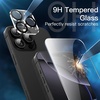 image:imageJETech 5 in 1 Case for iPhone 16 Pro Max AntiYellowing Clear  2 Tempered Glass Screen Protectors 2 Camera Lens Protectors Shockproof Bumper Phone CoverBlack
