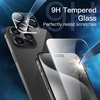 image:imageJETech 5 in 1 Matte Case for iPhone 15 Pro Max Black  2 Tempered Glass Screen Protectors 2 Camera Lens Protectors Translucent Back Protective Phone CoverBlack