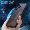 image:imageJETech 5 in 1 Matte Case for iPhone 16 Black  2 Tempered Glass Screen Protectors 2 Camera Lens Protectors Translucent Back Protective Phone CoverBlack
