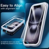 image:imageJETech 5 in 1 Matte Case for iPhone 16 Black  2 Tempered Glass Screen Protectors 2 Camera Lens Protectors Translucent Back Protective Phone CoverBlack