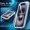 image:imageJETech 5 in 1 Matte Case for iPhone 16 Black  2 Tempered Glass Screen Protectors 2 Camera Lens Protectors Translucent Back Protective Phone CoverDark Green