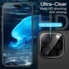 image:imageJETech 5 in 1 Matte Case for iPhone 16 Pro Max Black  2 Tempered Glass Screen Protectors 2 Camera Lens Protectors Translucent Back Protective Phone CoverBlack