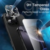 image:imageJETech 5 in 1 Matte Case for iPhone 16 Pro Max Black  2 Tempered Glass Screen Protectors 2 Camera Lens Protectors Translucent Back Protective Phone CoverBlack