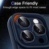 image:imageJETech Camera Lens Protector for iPhone 15 Pro15 Pro Max Black Titanium  9H Tempered Glass 11 Invisible Fit Metal Individual Ring Cover Easy Installation Tray HD ClearBlue Titanium