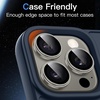 image:imageJETech Camera Lens Protector for iPhone 15 Pro15 Pro Max Black Titanium  9H Tempered Glass 11 Invisible Fit Metal Individual Ring Cover Easy Installation Tray HD ClearNatural Titanium