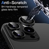 image:imageJETech Camera Lens Protector for iPhone 15 Pro15 Pro Max Black Titanium  9H Tempered Glass 11 Invisible Fit Metal Individual Ring Cover Easy Installation Tray HD ClearBlack Titanium