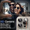 image:imageJETech Camera Lens Protector for iPhone 15 Pro15 Pro Max Black Titanium  9H Tempered Glass 11 Invisible Fit Metal Individual Ring Cover Easy Installation Tray HD ClearNatural Titanium