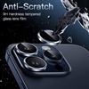 image:imageJETech Camera Lens Protector for iPhone 15 Pro15 Pro Max Space Black  9H Tempered Glass Metal Individual Ring Cover HD ClearBlue