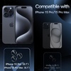 image:imageJETech Camera Lens Protector for iPhone 15 Pro15 Pro Max Space Black  9H Tempered Glass Metal Individual Ring Cover HD ClearBlue