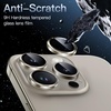 image:imageJETech Camera Lens Protector for iPhone 15 Pro15 Pro Max Space Black  9H Tempered Glass Metal Individual Ring Cover HD ClearNatural Titanium