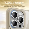 image:imageJETech Camera Lens Protector for iPhone 15 Pro15 Pro Max White Titanium  Bling Glitter Individual 9H Tempered Glass Metal Ring Cover HD ClearWhite Titanium