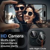 image:imageJETech Camera Lens Protector for iPhone 1515 Plus Black 1 Set  9H Tempered Glass 11 Invisible Fit Metal Individual Ring Cover Easy Installation Tray HD ClearBlack
