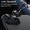 image:imageJETech Camera Lens Protector for iPhone 1515 Plus Black 1 Set  9H Tempered Glass 11 Invisible Fit Metal Individual Ring Cover Easy Installation Tray HD ClearBlack