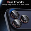 image:imageJETech Camera Lens Protector for iPhone 1515 Plus BlackRed 1 Set  9H Tempered Glass Metal Individual Ring Cover TwoTone Easy Installation Tray HD CleariPhone 17 Pro17 Pro Max