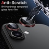 image:imageJETech Camera Lens Protector for iPhone 1515 Plus BlackRed 1 Set  9H Tempered Glass Metal Individual Ring Cover TwoTone Easy Installation Tray HD CleariPhone 17